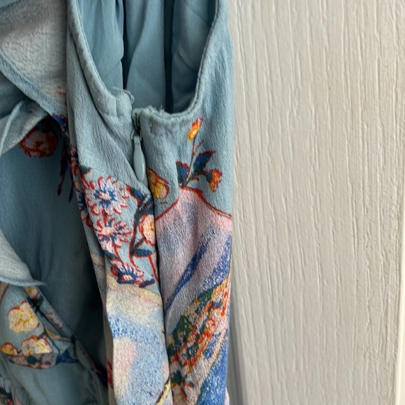 Anthropologie Blue Tie Dress - Picture 8 of 11